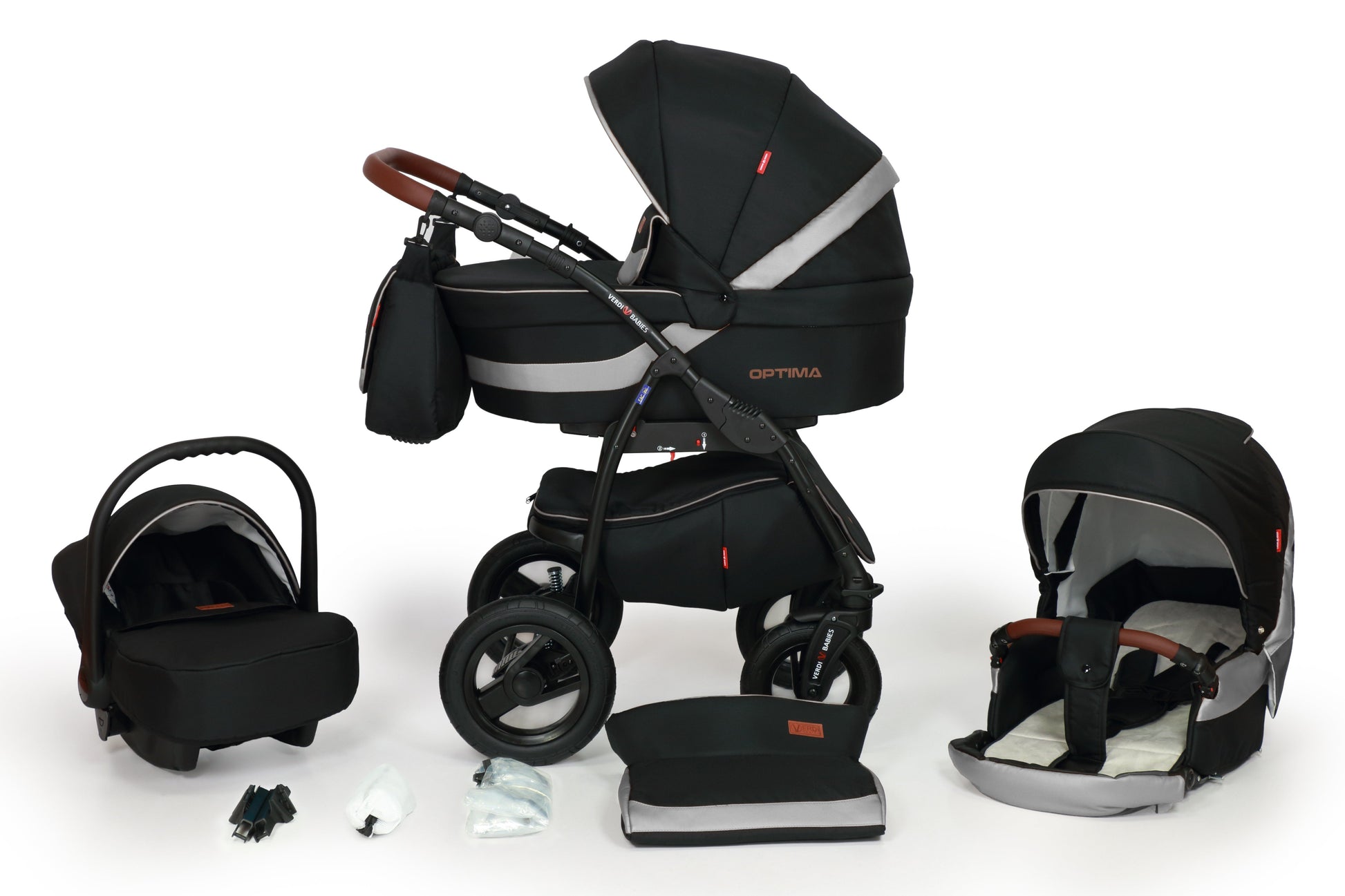 Optima Limited Edition Stroller 3in1 – 3in1 Baby Pram Stroller Travel System with Car Seat – LuxePram UK
