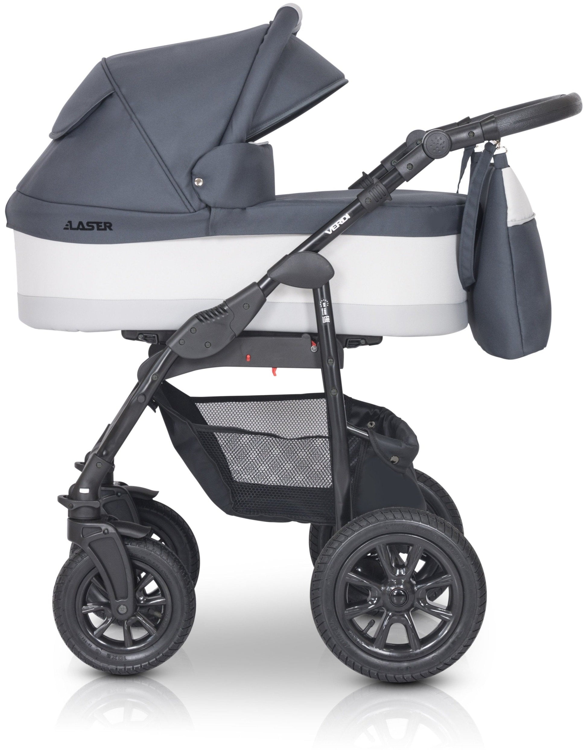 Laser Black Stroller 3in1 – 3in1 Baby Pram Stroller Travel System with Car Seat – LuxePram UK