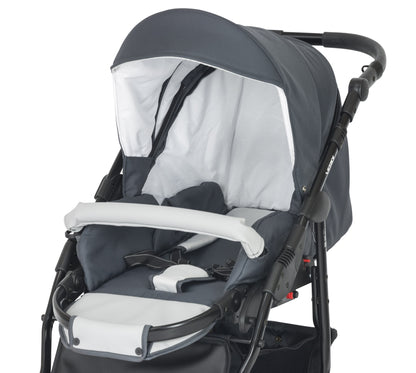 Laser Black Stroller 3in1 – 3in1 Baby Pram Stroller Travel System with Car Seat – LuxePram UK