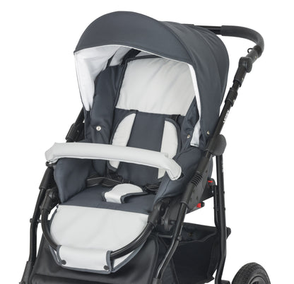 Laser Black Stroller 3in1 – 3in1 Baby Pram Stroller Travel System with Car Seat – LuxePram UK