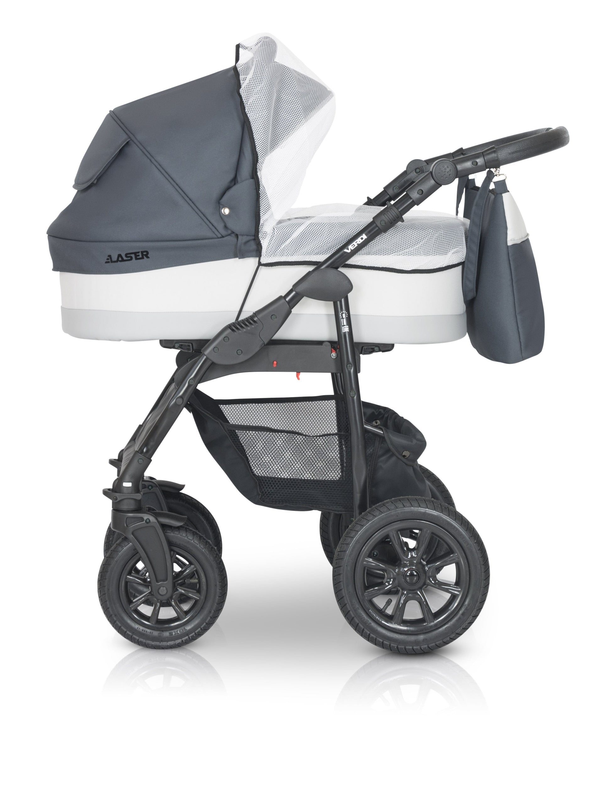 Laser Black Stroller 3in1 – 3in1 Baby Pram Stroller Travel System with Car Seat – LuxePram UK