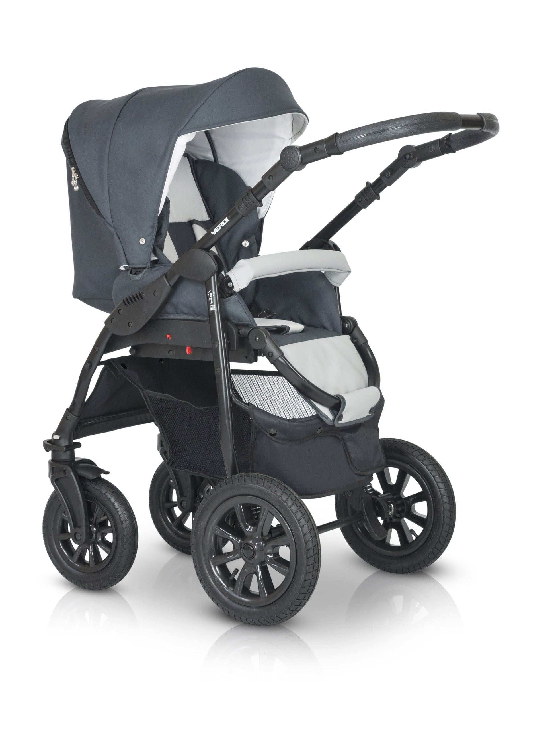 Laser Black Stroller 3in1 – 3in1 Baby Pram Stroller Travel System with Car Seat – LuxePram UK
