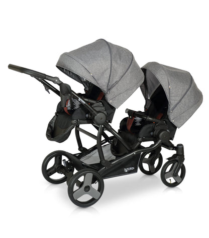 The For 2 Double buggy 3 in 1 | 2 in 1 – 3in1 Baby Pram Stroller Travel System with Car Seat – LuxePram UK