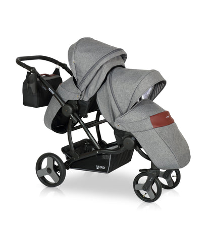 The For 2 Double buggy 3 in 1 | 2 in 1 – 3in1 Baby Pram Stroller Travel System with Car Seat – LuxePram UK