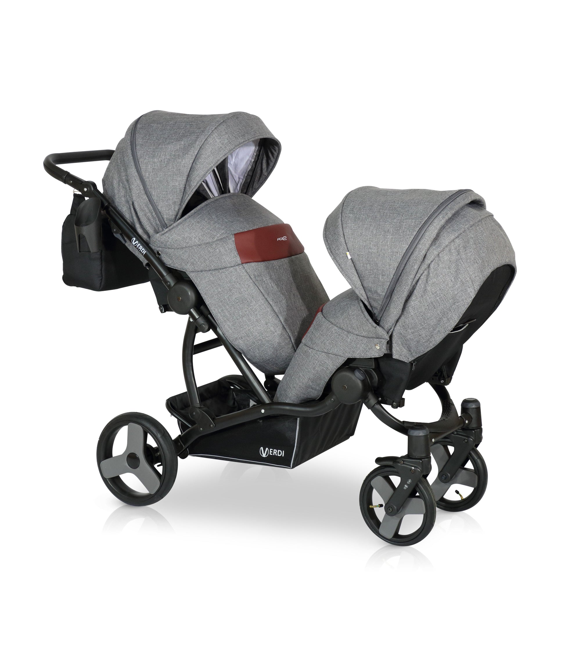 The For 2 Double buggy 3 in 1 | 2 in 1 – 3in1 Baby Pram Stroller Travel System with Car Seat – LuxePram UK