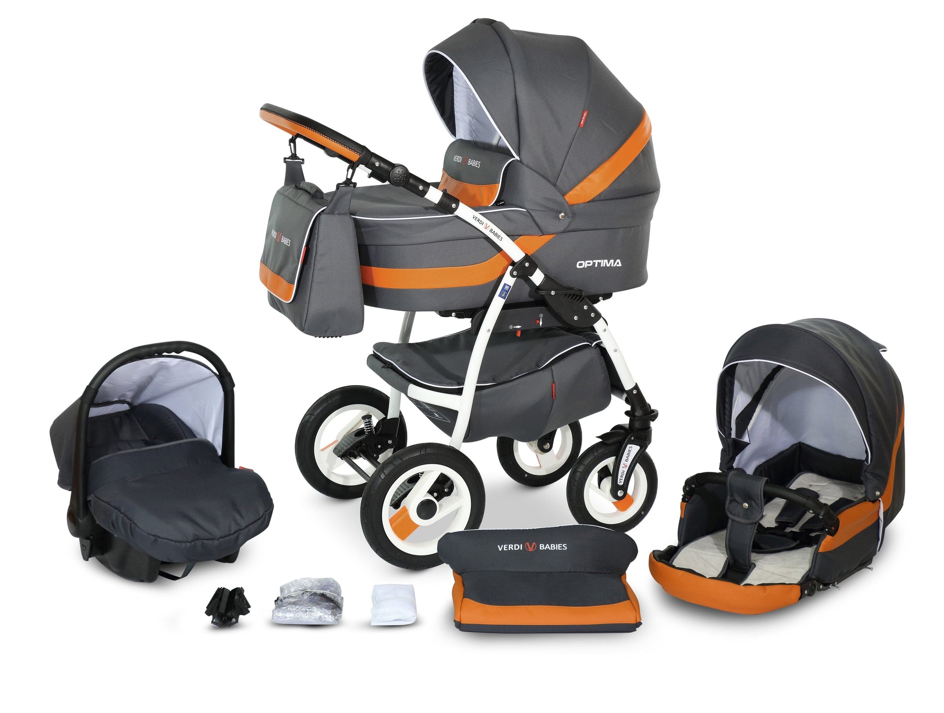 Optima Eco Line Stroller 3in1 – 3in1 Baby Pram Stroller Travel System with Car Seat – LuxePram UK