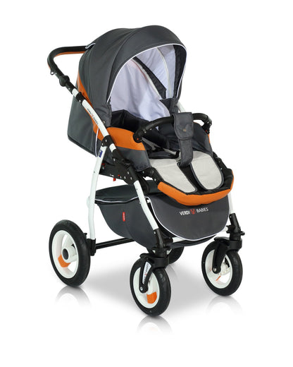Optima Eco Line Stroller 3in1 – 3in1 Baby Pram Stroller Travel System with Car Seat – LuxePram UK