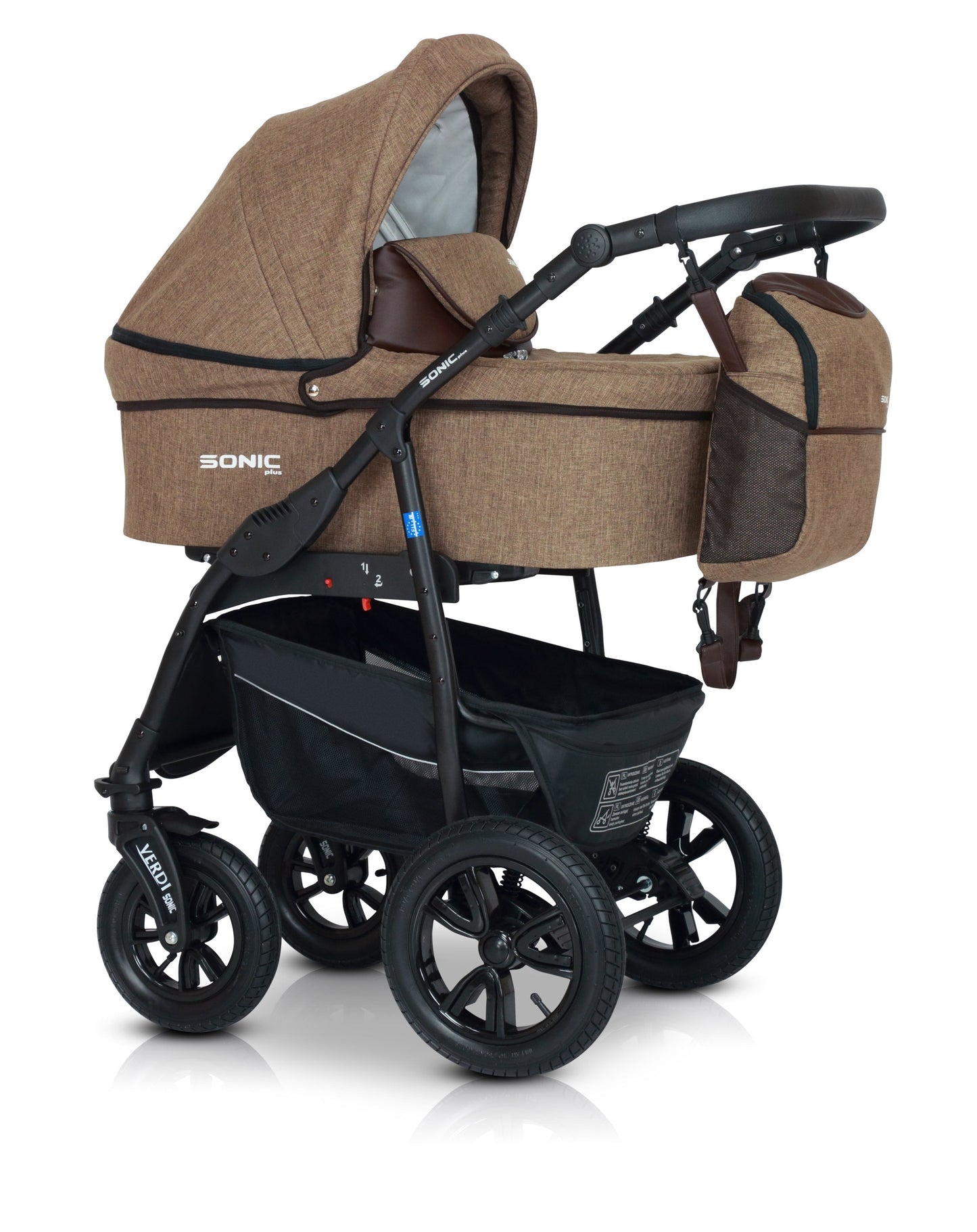 SONIC Stroller Plus 3in1 14 Linen Tortilla – 3in1 Baby Pram Stroller Travel System with Car Seat – LuxePram UK