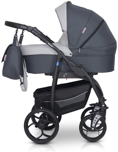 Max Plus Stroller 3in1 – 3in1 Baby Pram Stroller Travel System with Car Seat – LuxePram UK