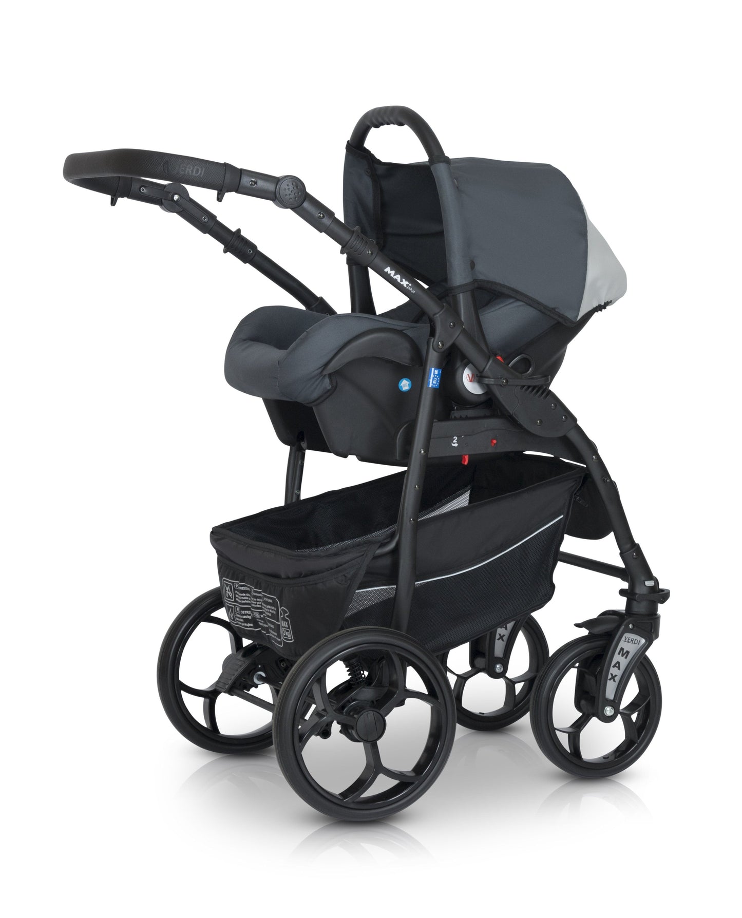 Max Plus Stroller 3in1 – 3in1 Baby Pram Stroller Travel System with Car Seat – LuxePram UK