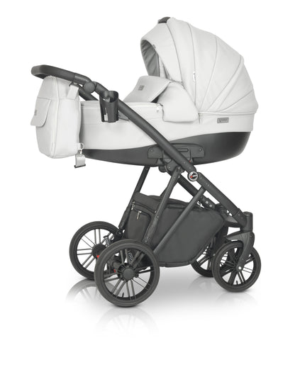Melbu Stroller 3in1 5 White – 3in1 Baby Pram Stroller Travel System with Car Seat – LuxePram UK