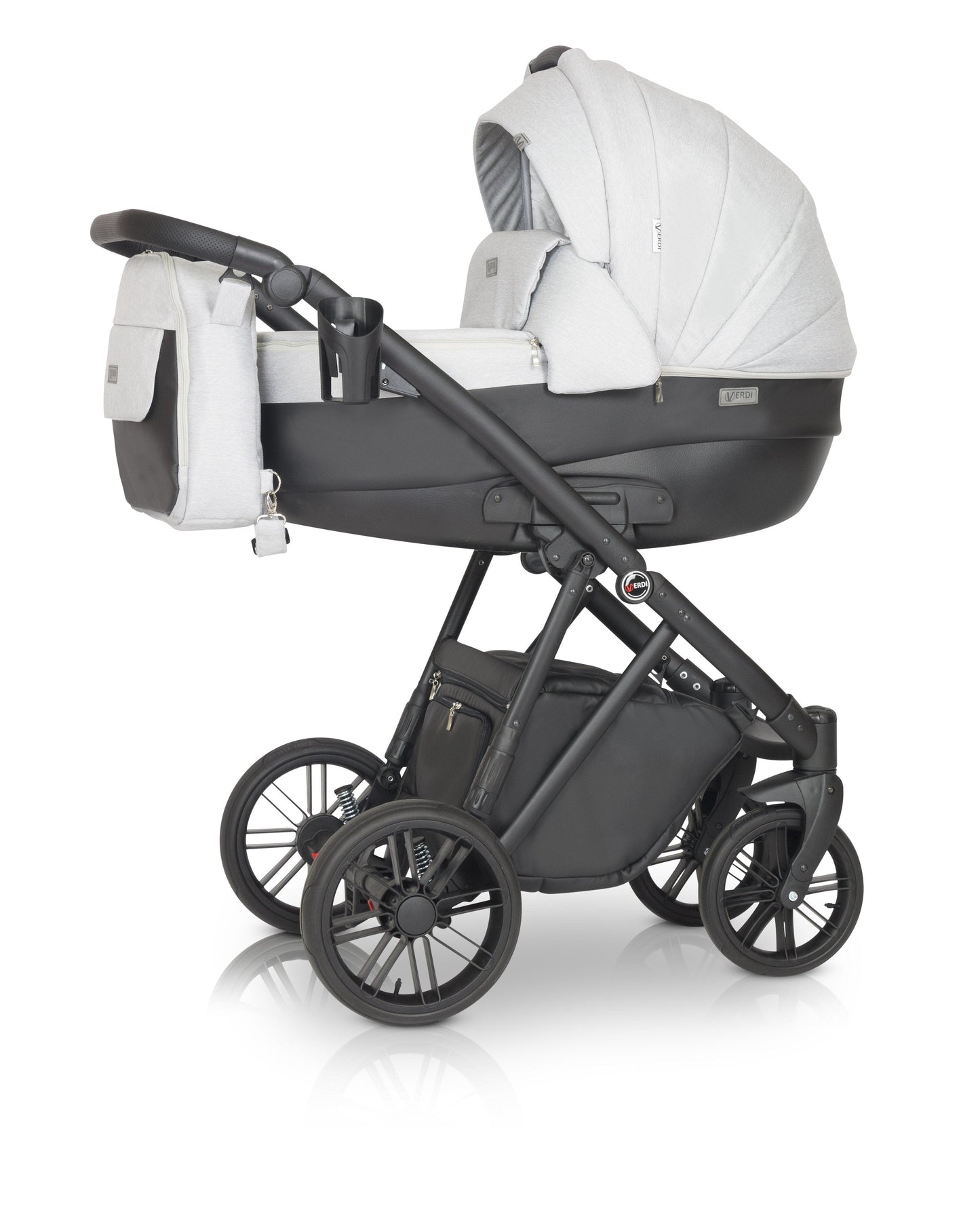 Melbu Stroller 3in1 8 Black and White – 3in1 Baby Pram Stroller Travel System with Car Seat – LuxePram UK