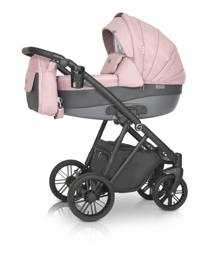 Melbu Stroller 3in1 10 Pink – 3in1 Baby Pram Stroller Travel System with Car Seat – LuxePram UK