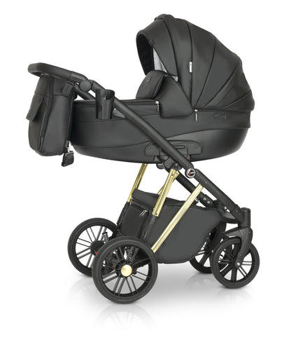 Melbu Stroller 3in1 G1 Black – 3in1 Baby Pram Stroller Travel System with Car Seat – LuxePram UK