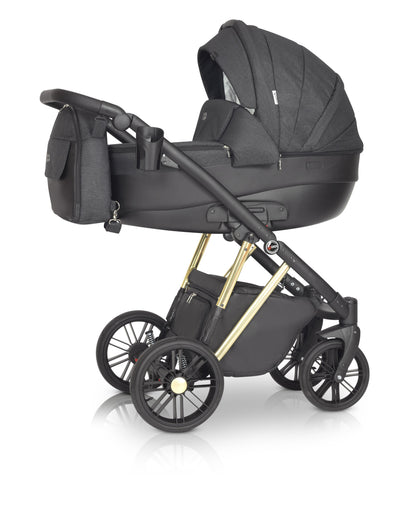 Melbu Stroller 3in1 G3 Shadow and Black – 3in1 Baby Pram Stroller Travel System with Car Seat – LuxePram UK