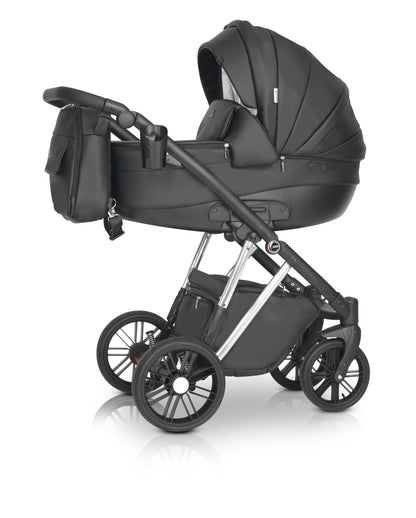 Melbu Stroller 3in1 S1 Black – 3in1 Baby Pram Stroller Travel System with Car Seat – LuxePram UK