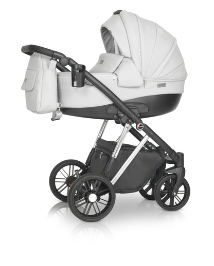 Melbu Stroller 3in1 S2 White – 3in1 Baby Pram Stroller Travel System with Car Seat – LuxePram UK