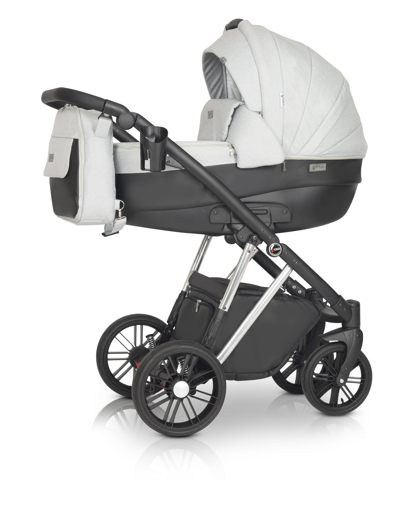 Melbu Stroller 3in1 S4 Black and White – 3in1 Baby Pram Stroller Travel System with Car Seat – LuxePram UK