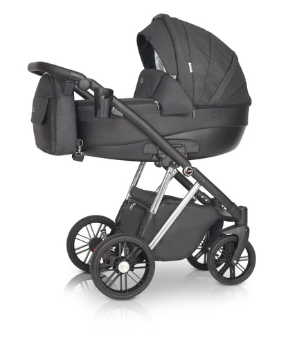 Melbu Stroller 3in1 S5 Shadow – 3in1 Baby Pram Stroller Travel System with Car Seat – LuxePram UK