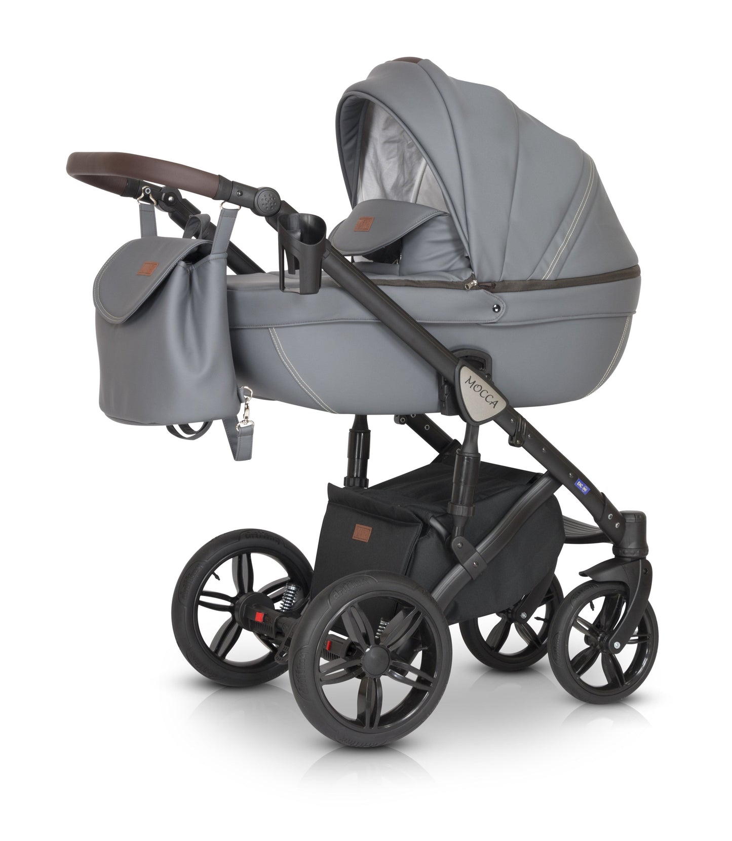 Mocca Stroller 3in1 5 Grey – 3in1 Baby Pram Stroller Travel System with Car Seat – LuxePram UK