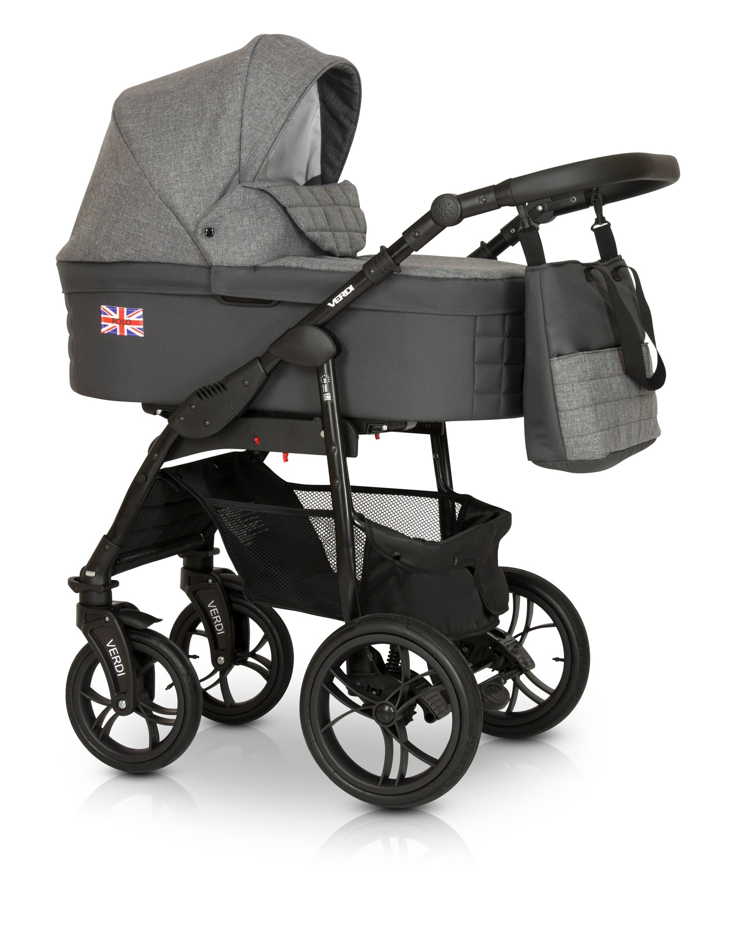 POLO London Edition Stroller 3in1 1 Dark Grey White – 3in1 Baby Pram Stroller Travel System with Car Seat – LuxePram UK