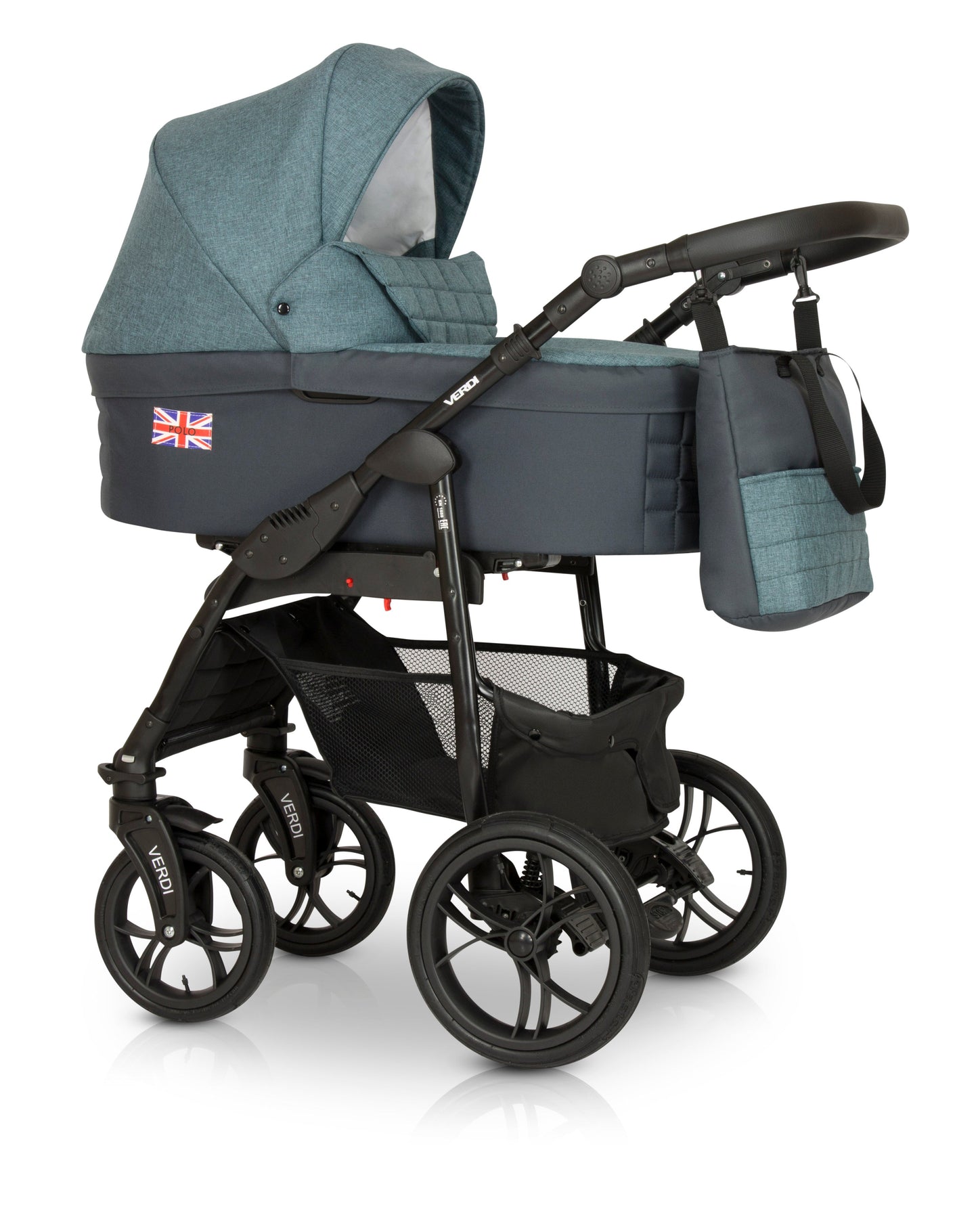 POLO London Edition Stroller 3in1 7 Dark Teal White – 3in1 Baby Pram Stroller Travel System with Car Seat – LuxePram UK