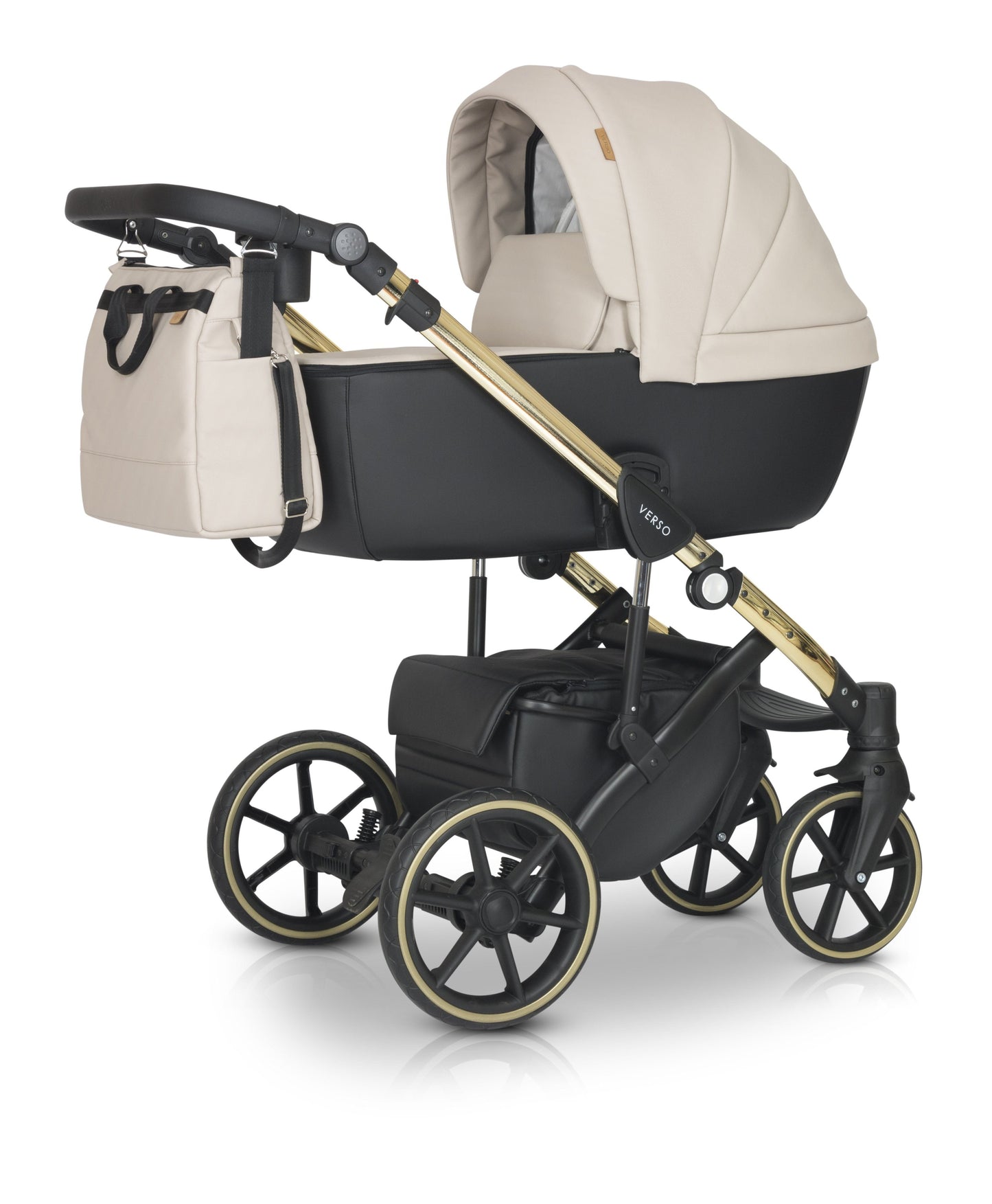 The Verso 3in1 Stroller G3 Ecru Eco leather – 3in1 Baby Pram Stroller Travel System with Car Seat – LuxePram UK