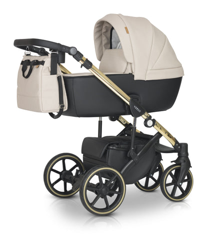 The Verso 3in1 Stroller G3 Ecru Eco leather – 3in1 Baby Pram Stroller Travel System with Car Seat – LuxePram UK