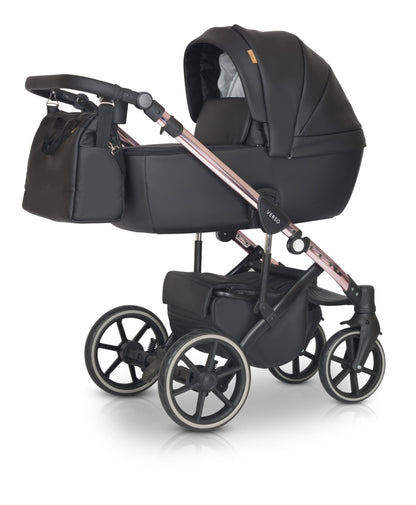 The Verso 3in1 Stroller P1 Black Eco leather – 3in1 Baby Pram Stroller Travel System with Car Seat – LuxePram UK