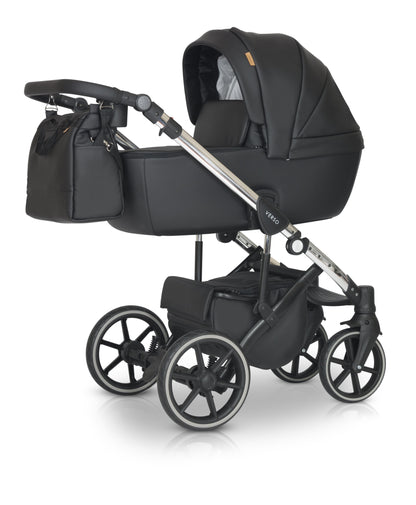 The Verso 3in1 Stroller S1 Black Eco leather – 3in1 Baby Pram Stroller Travel System with Car Seat – LuxePram UK