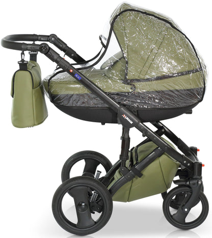 Mirage Livio Eco Premium Stroller 3in1 – 3in1 Baby Pram Stroller Travel System with Car Seat – LuxePram UK