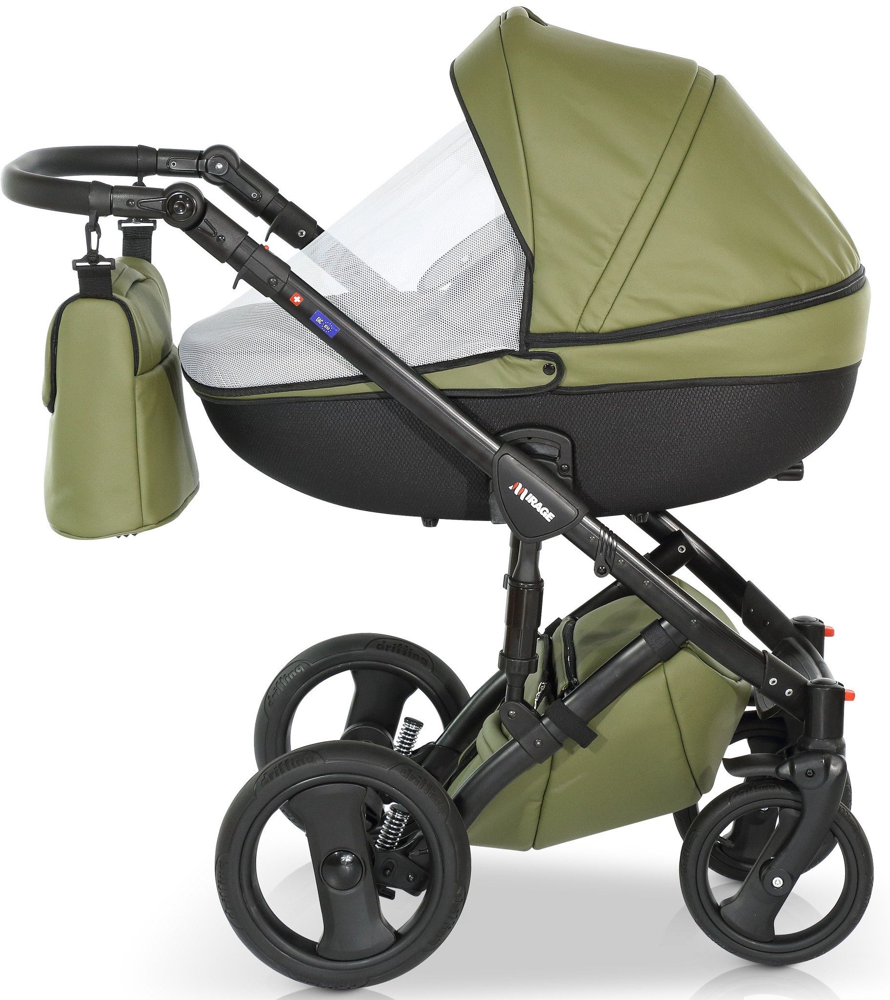 Mirage Livio Eco Premium Stroller 3in1 – 3in1 Baby Pram Stroller Travel System with Car Seat – LuxePram UK