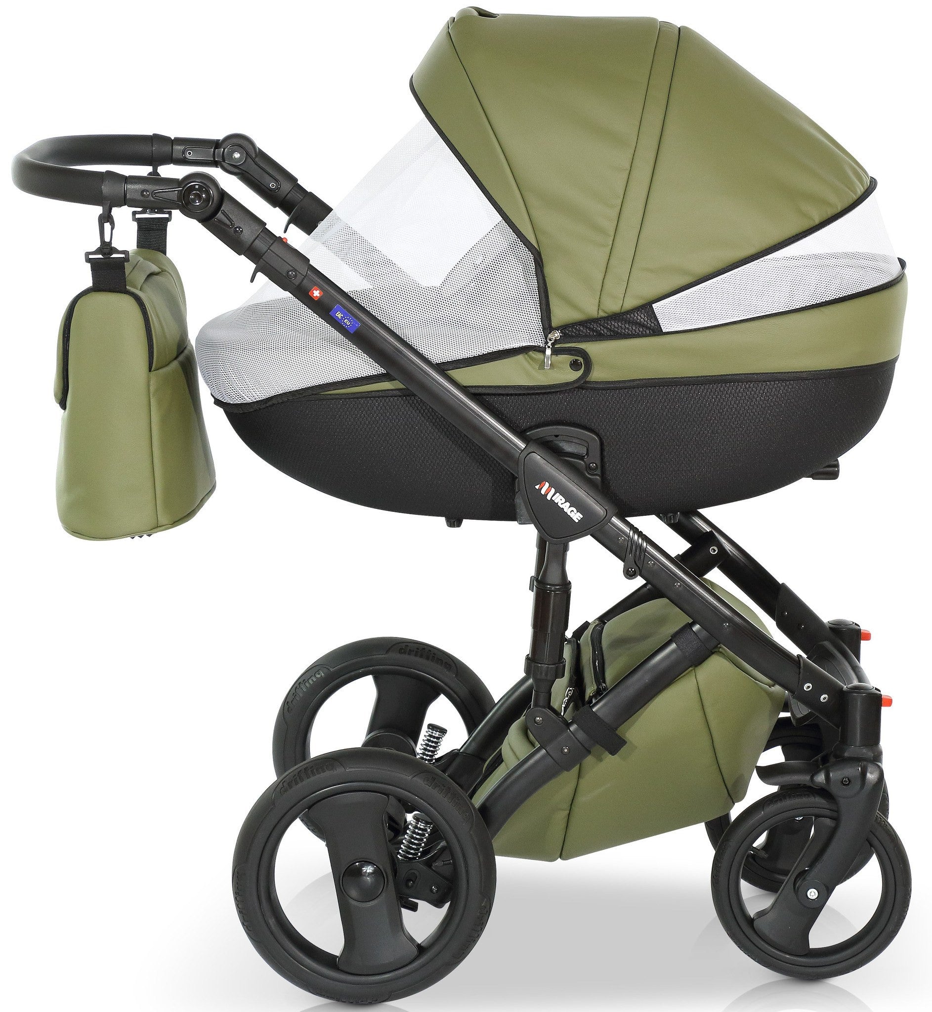 Mirage Livio Eco Premium Stroller 3in1 – 3in1 Baby Pram Stroller Travel System with Car Seat – LuxePram UK