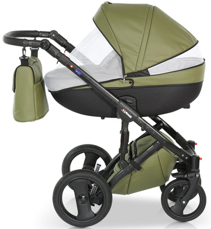 Mirage Livio Eco Premium Stroller 3in1 – 3in1 Baby Pram Stroller Travel System with Car Seat – LuxePram UK