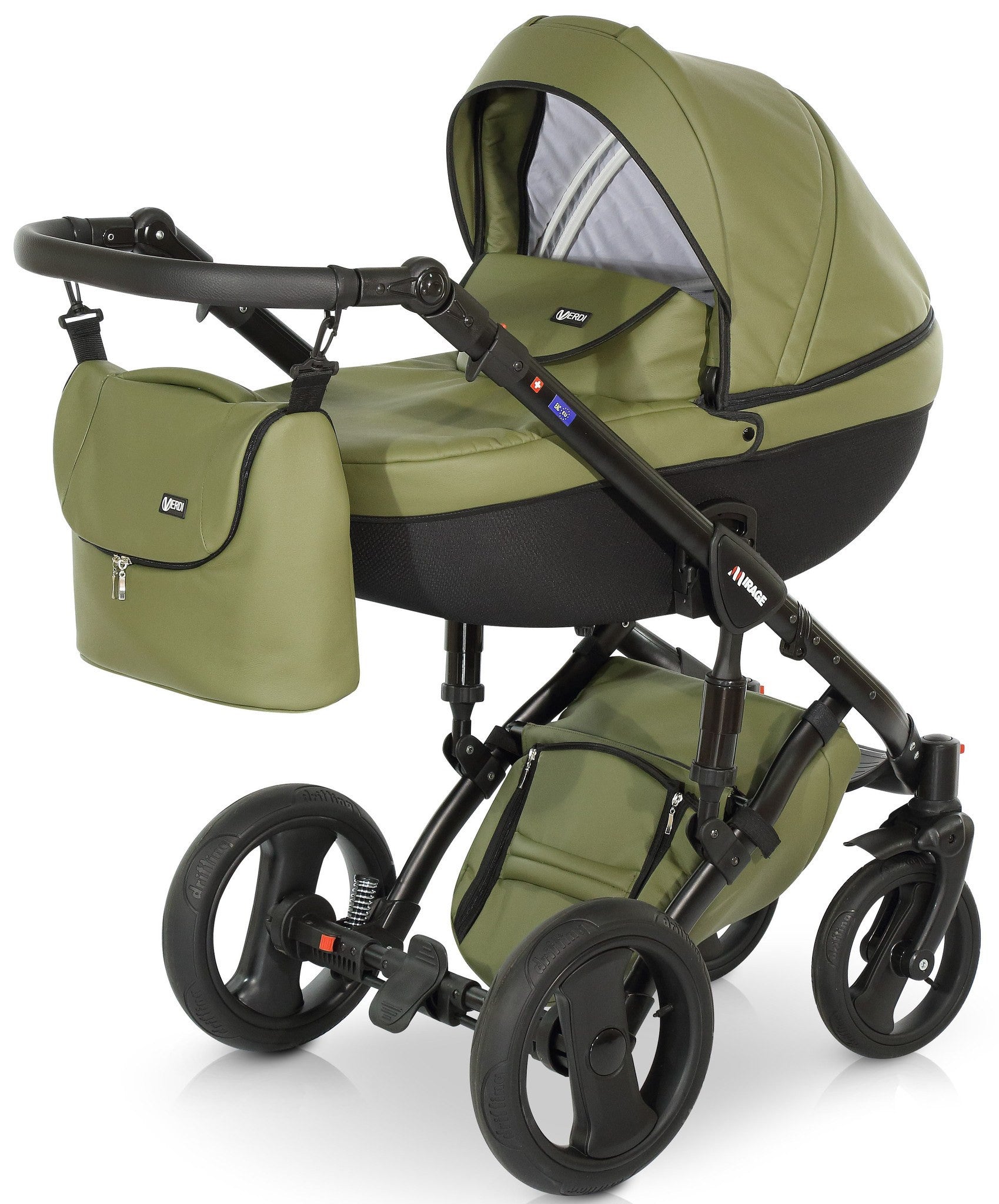 Mirage Livio Eco Premium Stroller 3in1 – 3in1 Baby Pram Stroller Travel System with Car Seat – LuxePram UK