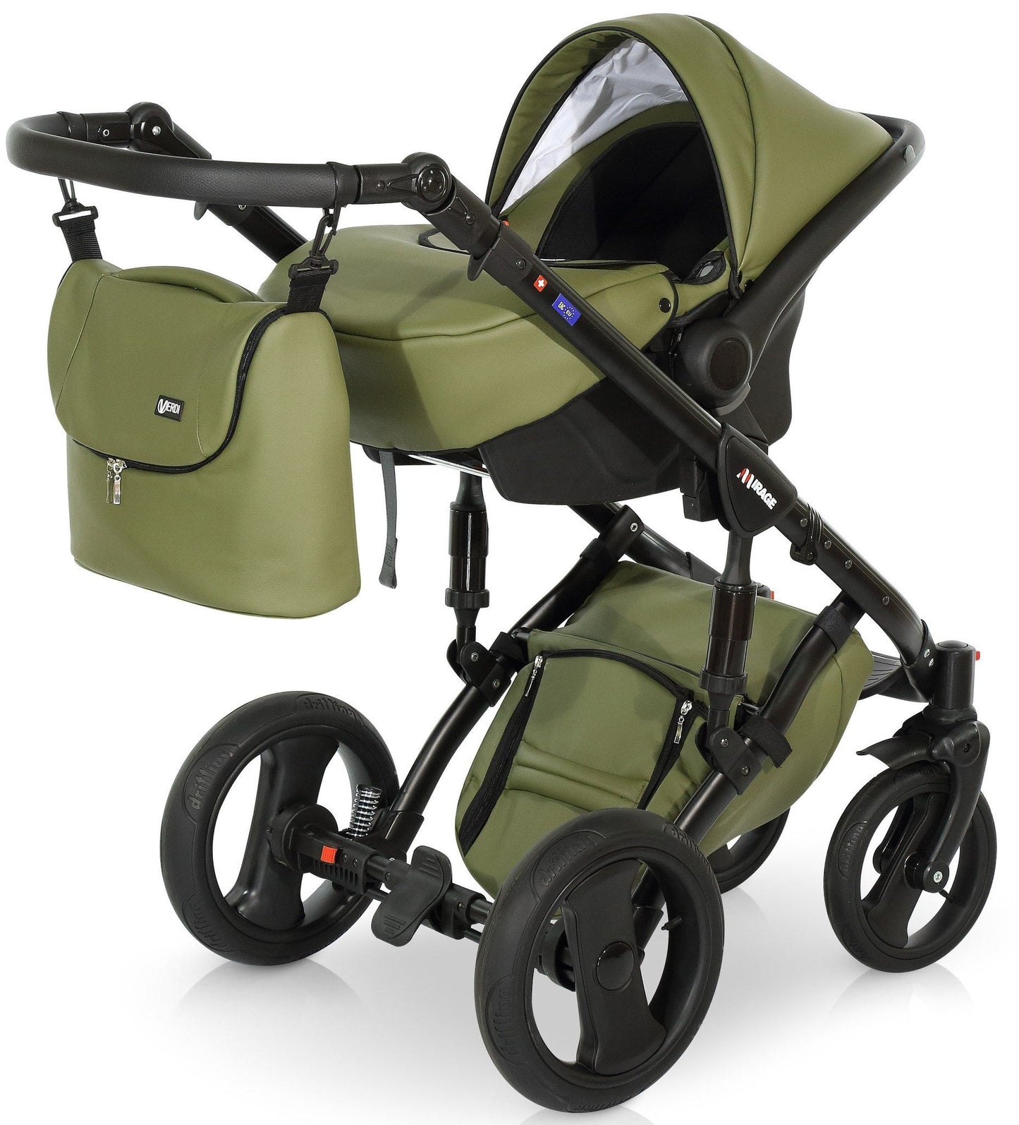 Mirage Livio Eco Premium Stroller 3in1 – 3in1 Baby Pram Stroller Travel System with Car Seat – LuxePram UK