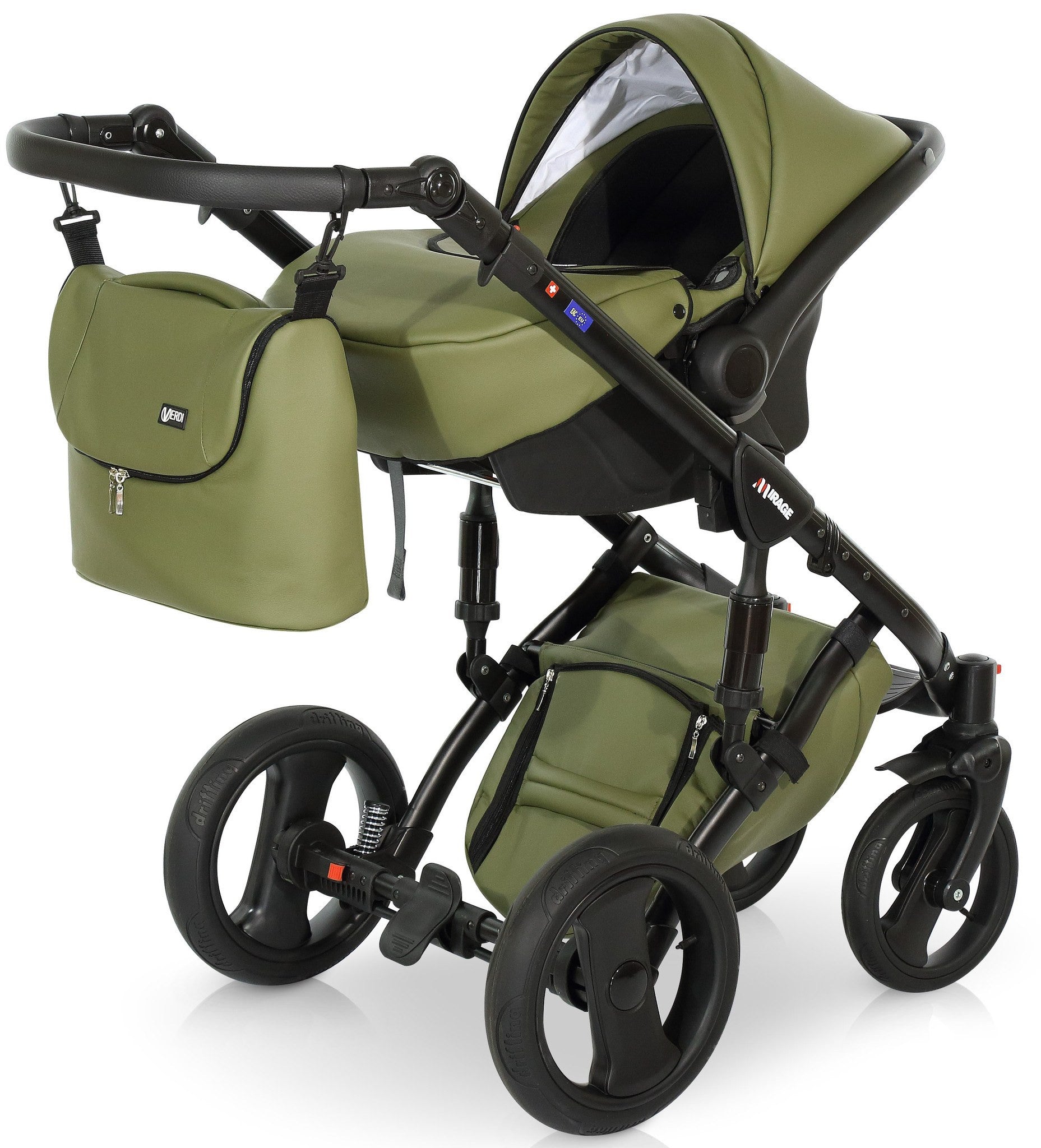 Mirage Livio Eco Premium Stroller 3in1 – 3in1 Baby Pram Stroller Travel System with Car Seat – LuxePram UK