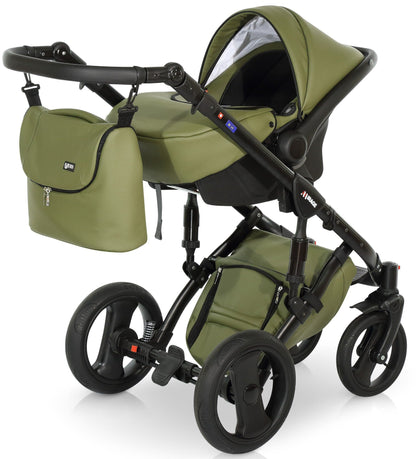 Mirage Livio Eco Premium Stroller 3in1 – 3in1 Baby Pram Stroller Travel System with Car Seat – LuxePram UK