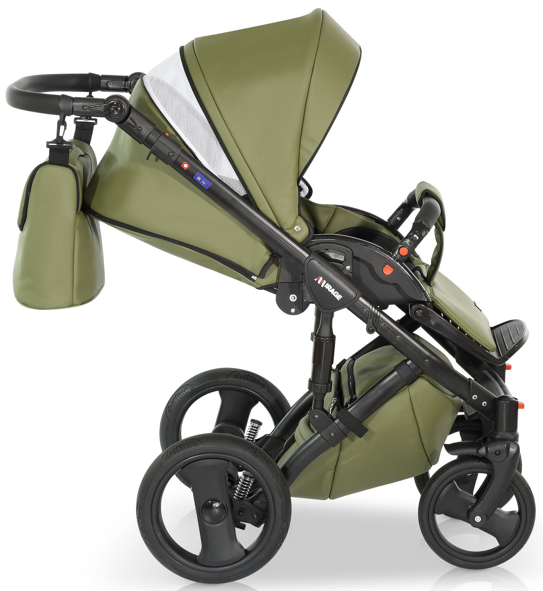 Mirage Livio Eco Premium Stroller 3in1 – 3in1 Baby Pram Stroller Travel System with Car Seat – LuxePram UK