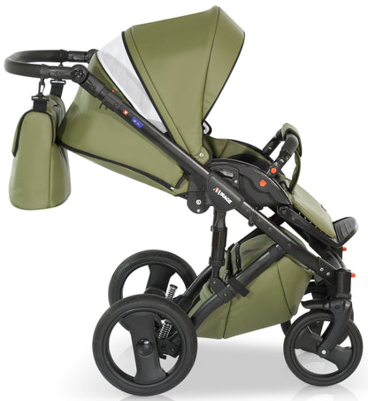 Mirage Livio Eco Premium Stroller 3in1 – 3in1 Baby Pram Stroller Travel System with Car Seat – LuxePram UK
