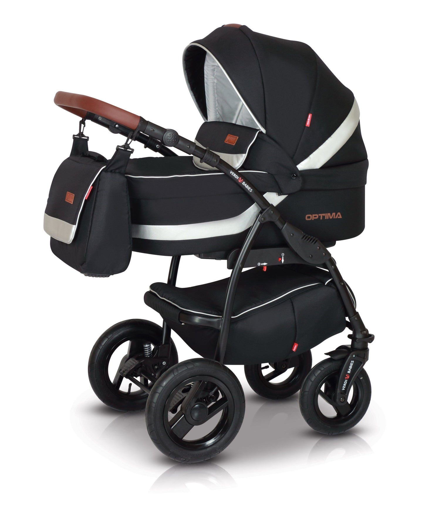 Optima Limited Edition Stroller 3in1 3 Silver – 3in1 Baby Pram Stroller Travel System with Car Seat – LuxePram UK