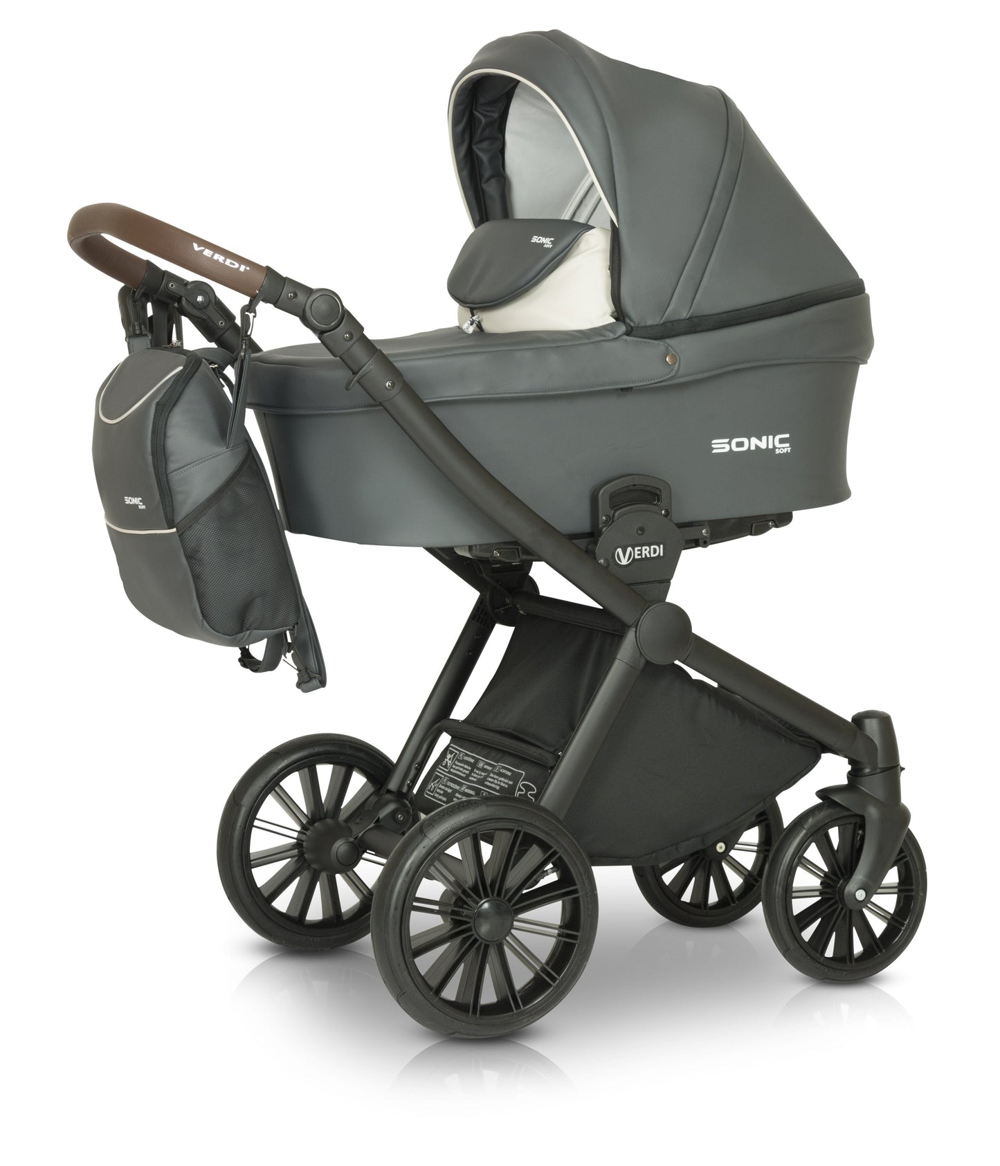 SONIC Soft 3in1 5 Iron Eco Leather – 3in1 Baby Pram Stroller Travel System with Car Seat – LuxePram UK